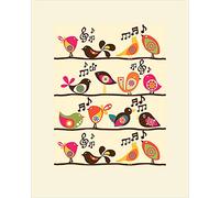 Pyramid International Valentina Ramos (Singing Birds) -Mounted Print 24 X 30cm, Paper, Multicoloured, 24 x 30 x 1.3 cm