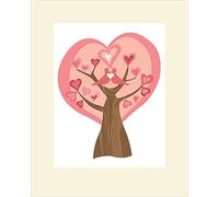 Pyramid International Valentina Ramos (Tree of Love) -Mounted Print 24 X 30cm, Paper, Multicoloured, 24 x 30 x 1.3 cm