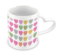 Pyramid International, Valentines Gift, Love Hearts Heart Handle 11oz / 315ml Mug, One Size