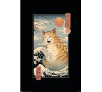 Pyramid International Vincent Trinidad: Catzilla Ukiyoe Maxi Poster (Maxi Poster 61 x 91.5 cm), multicolour, D43FC99069