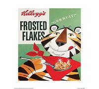 Pyramid International Vintage Kelloggs (Frosted Flakes) -Art Print 60 x 80cm, Paper, Multicoloured, 60 x 80 x 1.3 cm