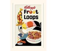 Pyramid International Vintage Kelloggs (Fruit Loops) Mounted Print Memorabilia, Paper, Multi-Colour, 30 x 40 x 1.3 cm