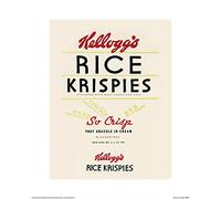 Pyramid International Vintage Kelloggs (Rice Krispies) Art Print, Paper, Multi-Colour, 60 x 80 x 1.3 cm