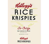 Pyramid International "Vintage Kelloggs Rice Krispies Canvas Print, Multi-Colour, 30 x 40 x 1.3 cm