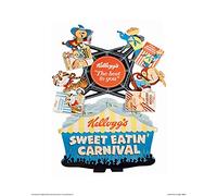 Pyramid International Vintage Kelloggs (Sweet Eatin' Carnival) -Art Print 40 x 50cm, Paper, Multicoloured, 40 x 50 x 1.3 cm