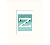 Pyramid International Vintage Letter Z Mounted Print, Multi-Colour, 24 x 30 x 1.3 cm