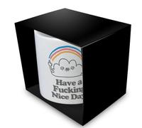 Pyramid International VO Maria (Have a F***ing Nice Day) White Pod Mug, Durable Ceramic Coffee Cup, 11oz/312ml Capacity, One Size