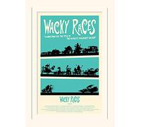 Pyramid International Wacky Races-Mounted Print Memorabilia 30 x 40cm, Paper, Multicoloured, 30 x 40 x 1.3 cm