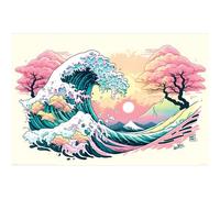 Pyramid International Wave Collection (Pastel Wave) Maxi Poster, 61cm x 91cm, One Size