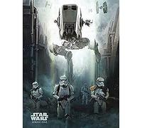 Pyramid International WDC99779 Rogue One Stormtrooper Patrol Canvas Print, Cotton Blend, Multi-Colour, 60 x 80 cm