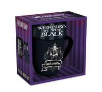 Pyramid International WEDNESDAY MUG & SOCK SET [WEAR BLACK] - Stylish Wednesday Design, Includes Cozy Black Socks, Awesome Gift for Fans, Durable and Microwave Safe, Great for Embracing Your Dark Side