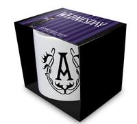 Pyramid International Wednesday Season 2 (Addams Family Crest) Premium Ceramic White Pod Mug 11oz / 315ml - Gothic Coffee Cup