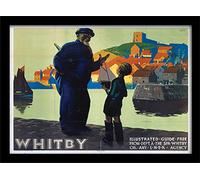 Pyramid International Whitby (1)" Framed Print Memorabilia, Multi-Colour, 30 x 40 x 1.3 cm