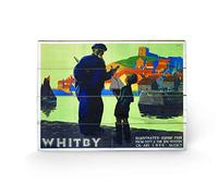 Pyramid International Whitby 1 Print, Wood, Multi-Colour, 40 x 59 x 1.3 cm