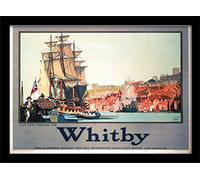 Pyramid International Whitby (3)" Framed Print Memorabilia, Multi-Colour, 30 x 40 x 1.3 cm