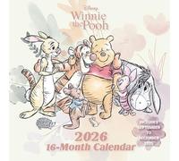 Pyramid International WINNIE THE POOH 2026 Square Wall Calendar - Official 16-Month Disney Calendar Featuring Classic Characters - Gift for Families, Kids & Nostalgic Fans