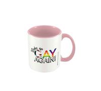 Pyramid International Woke Up Gay Again Mug Pink/white (One Size)