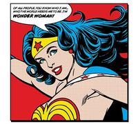 Pyramid International Wonder Woman Canvas Print, Multi-Colour, 85 x 85 x 1.3 cm