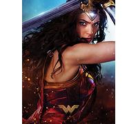 Pyramid International "Wonder Wonder Woman Canvas Print, Multi-Colour, 60 x 80 x 1.3 cm