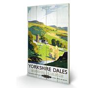 Pyramid International Yorkshire Dales 1 Wood Print, Multi-Colour, 45 x 76 x 1.3 cm