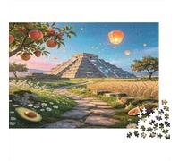 Pyramid Jigsaw Puzzle 1000 Piece Jigsaw Puzzle for Adults Avocado Fields 70x50cm/1000pcs