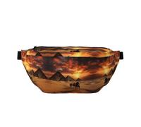 Pyramid Large Fanny Pack,Gifts for Enjoy Sports Festival Workout Traveling Running Casual