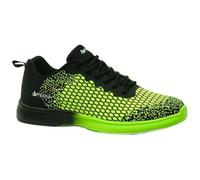 Pyramid Men's Path Lite Seamless Mesh Bowling Shoes, Black/Voltage Lime, 9 UK
