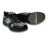 Pyramid Men's Path Lite Hybrid Mesh Bowling Shoes - Lightweight Design, Breathable Knit & PU Upper, Athletic Fit, Universal Slide Soles, Black/Digital Royal Blue, 9.5