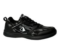 Pyramid Men's Path Lite Hybrid Mesh Bowling Shoes - Lightweight Design, Breathable Knit & PU Upper, Athletic Fit, Universal Slide Soles, Black/Digital Grey, 11.5