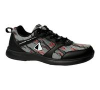 Pyramid Men's Path Lite Hybrid Mesh Bowling Shoes - Lightweight Design, Breathable Knit & PU Upper, Athletic Fit, Universal Slide Soles, Black/Digital Red, 13