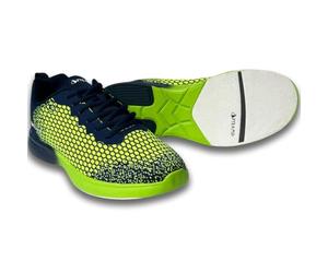 Pyramid Men's Path Lite Seamless Mesh Bowling Shoes, Navy/Voltage Lime, 7 UK