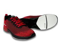Pyramid Men's Path Lite Seamless Mesh Bowling Shoes, Red/Black, 7 UK