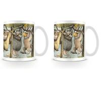 Pyramid MG23459 Mug, Porcelain, Multi-Colour, 11 oz/315 ml (Pack of 2)