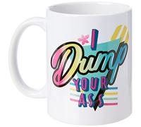 Pyramid MG25445 Stranger Things Ceramic Mug with I Dump Your Ass Design in Presentation Box - Official Merchandise, White, 11oz/315ml