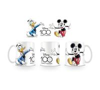 Pyramid Mickey Mouse and Donald Duck Disney Mug 100th Anniversary Ceramic 315 mls