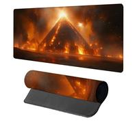 Pyramid Mouse Mat, Mouse Pad 1500x800x3mm, Desk Mat Large, XXL Gaming Mousepad, Desk Accessories Keyboard Pad, Office Accessories Gaming Mousemat, for PC Laptop Office Large Mousemat, Red R-2308