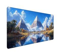 Pyramid Mouse Mat, View Gaming Mouse Pad 32x16in, Desk Mat Large, Office Desk Accessories, Mousepad Large with Stitched Edges, Improved Precision and Speed, for PC Gaming, Laptop, Office, A-6614