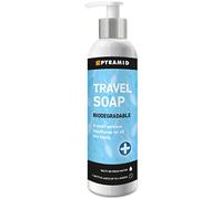 Pyramid Multipurpose Travel Soap 250ml, Biodegradable Liquid Hand Soap & Body Wash for Backpacking, Camping & Travel, All-in-One Soap for Hands, Hair, Clothes & Dishes, Concentrated Multi Purpose Soap