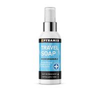Pyramid Multipurpose Travel Soap 60ml, Biodegradable Liquid Hand Soap & Body Wash for Backpacking, Camping & Travel, All-in-One Soap for Hands, Hair, Clothes & Dishes, Concentrated Multi Purpose Soap