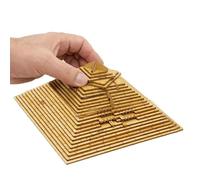 Pyramid Mystery Game - STEM Educational Brain Teaser, 3D Wooden Decryption Puzzle, Resilient Science Kit, Distinctive Archaeology Tool | Reliable Mind Challenge For Children Youth