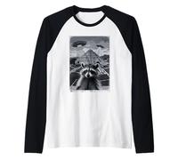 Pyramid Mythology Extraterrestrial Psychedelic UFO Raglan Baseball Tee