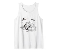 Pyramid Mythology Extraterrestrial Psychedelic UFO Tank Top