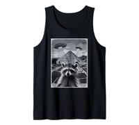 Pyramid Mythology Extraterrestrial Psychedelic UFO Tank Top