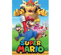Pyramid Nintendo Super Mario Character Montage Poster