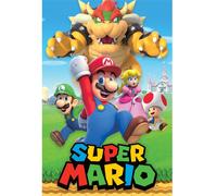 Pyramid Nintendo Super Mario Character Montage Poster