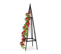 Pyramid Obelisk 132 cm Garden Climbing Plant Support Rose Cage Vegetables Metal