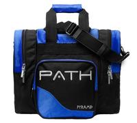 Pyramid Path Pro Deluxe Bowling Ball Tote Bag 15 Shoes and Accessories, Navy Blue, One Size, Bowling Bag