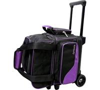 Pyramid Path Pro Deluxe Single Roller Bowling Bag (Black/Purple), 17398