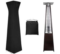 Pyramid Patio Heater Cover, 210D Oxford Outdoor Waterproof Dust Protection with Zipper, UV-Resistant Windproof Fit for 58x58x229cm Tall Heaters, Includes Storage(1)