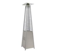 Dellonda Pyramid Gas Patio Heater 13kW Commercial/Garden Use, Stainless Steel